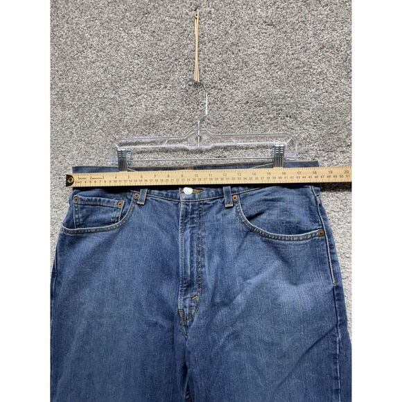Levis Jeans Men 36x30 Blue 550 Relaxed Fit Straight Medium Wash Denim Vintage 04 - Picture 2 of 9
